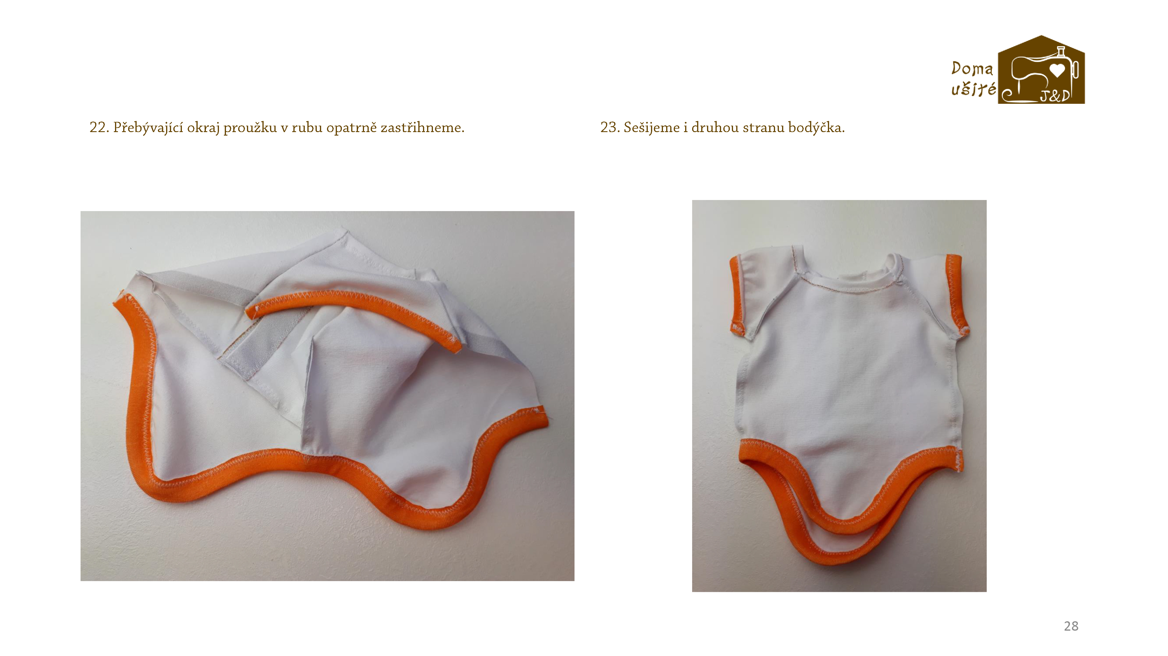 Návod na žluté a modré oblečky pro BB 36 cm-28